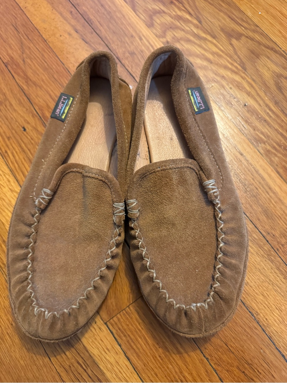 L.L. Bean Women’s Chestnut Suede Moccasin Loafers
